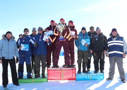 AEђ  Open Team-Individual Championship on ice fishery by fishrod on Lake Baikal for Lebedev Cup Trophy