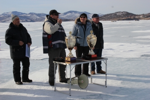 AEђ Open Team-Individual Championship on ice fishery by fishrod on Lake Baikal for A.E. Lebedev Cup Trophy devoted to the 70-th anniversary of the Russian trade union of employees of the power engineering and industry